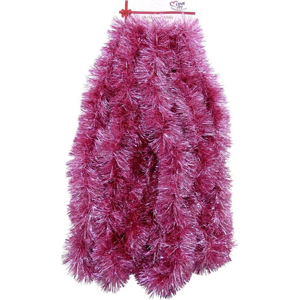 Festive Tinsel Garland. 25 Ft. Super Ultra Lush, E
